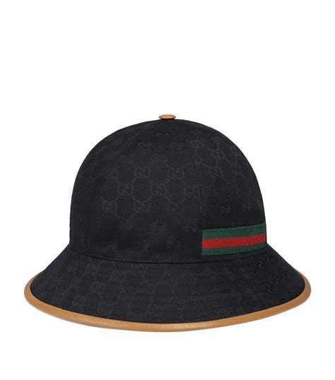 black gucci hat cruise|Gucci canvas hat.